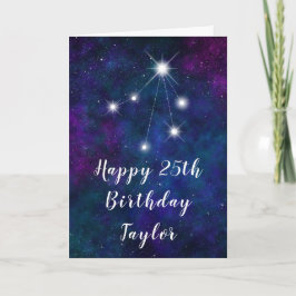 Carte Libra Zodiac Constellation Joyeux anniversaire