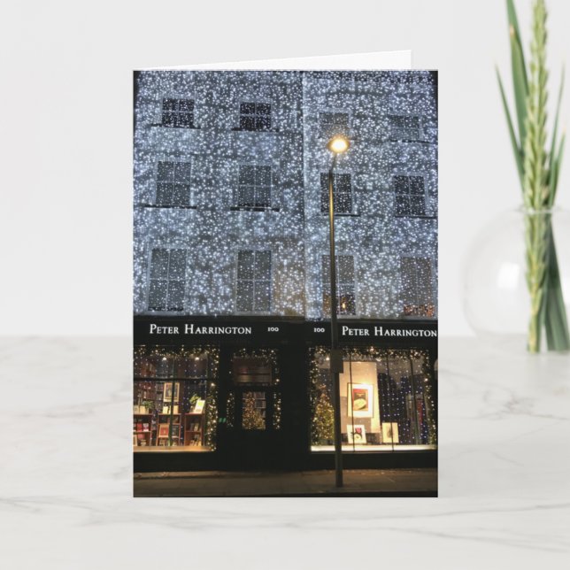 Carte Librairie Photographie de nuit Noël Fulham Road (Devant)