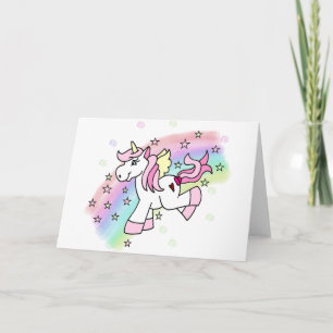 Carte Licorne d'arc-en-ciel