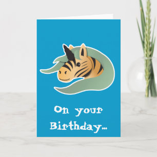 Carte Licorne de tigre mignonne !
