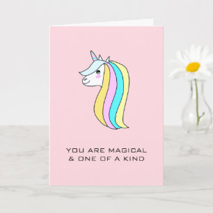 Carte Licorne Tu Es Magique Unique Amour  