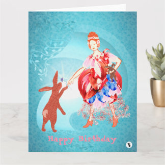 Carte Lièvre et princesse Amitié précieuse