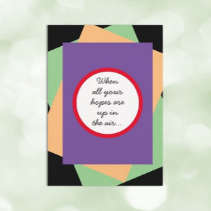 Carte Lift their spirits ! Fun encouragment card