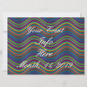 Carte Ligne Abstraite cool de Wavy art Thunder_Cove