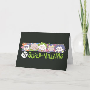 Carte Ligne de dessins animés des Super-Vilains de DC