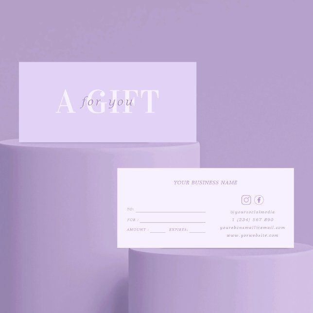 Carte LiIac Lavender un cadeau pour vous certificat de b (Créateur téléchargé)