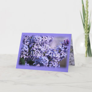 Carte Lilac Bush en Fleur - Fête des mères - ou toute oc