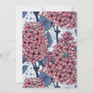 Carte Lilac in pink and blue