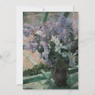 Carte Lilacs dans une fenêtre par Mary Cassatt, Art Vint
