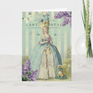 Carte Lilas au printemps, Joyeux anniversaire