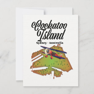 Carte l'île de Cockatoo Sydney Australie