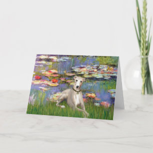 Carte Lilies 2 - Whippet #2