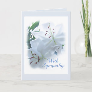 Carte Lilies Sympathy