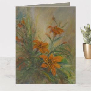 Carte Lilies "Tiger" Day 8,5 x 11"