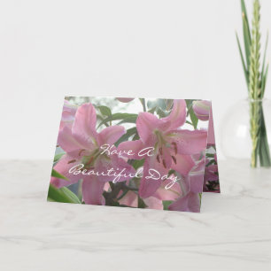 Carte Lily Beautiful Day - personnaliser à toute o