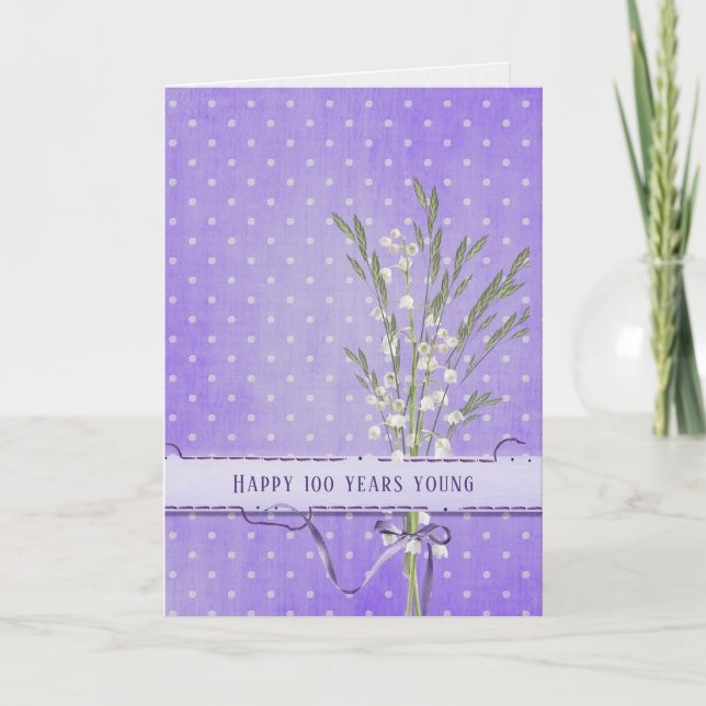 Carte Lily du Bouquet Vallée 100e anniversaire (Devant)