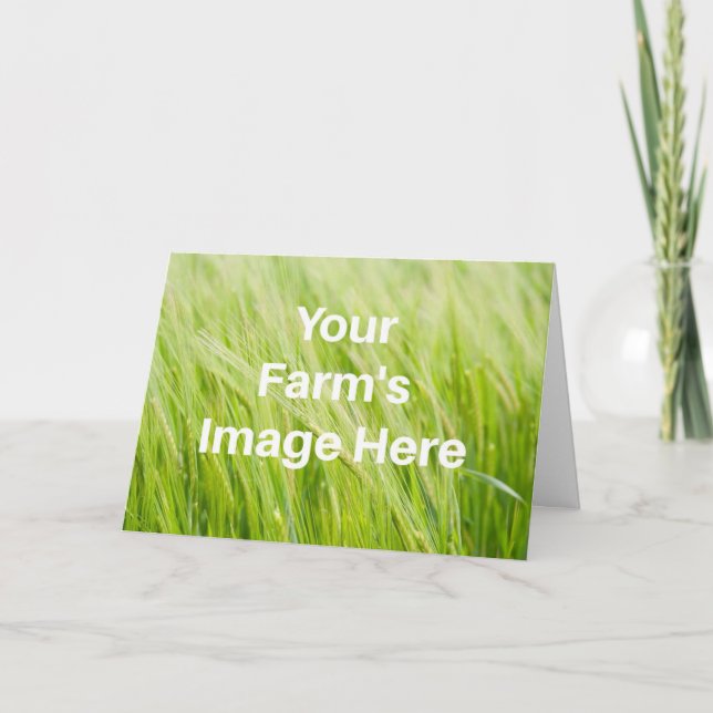 Carte L'image de votre ferme, votre propre texte, votre  (Devant)