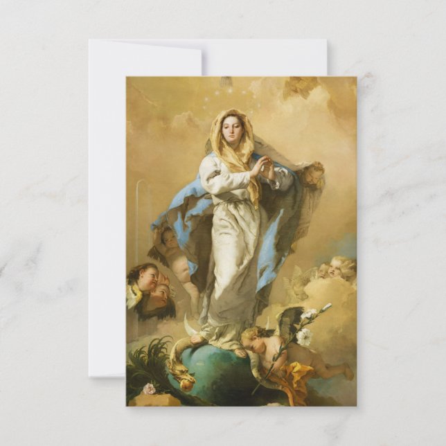 Carte L'Immaculée Conception par Giovanni B. Tiepolo (Devant)