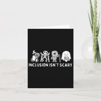 Carte L'inclusion n'est pas effrayant enseignant Squelet