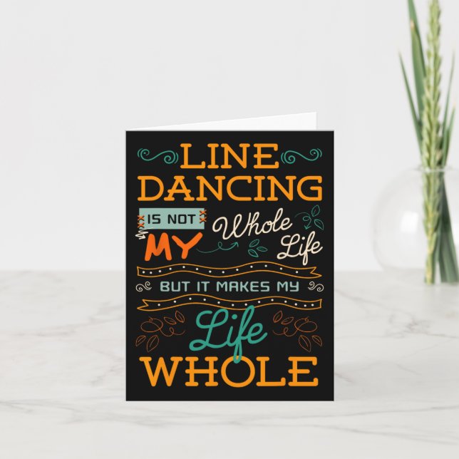 Carte Line Dancing Chorégraphié Dance Teacher Group Dan (Devant)