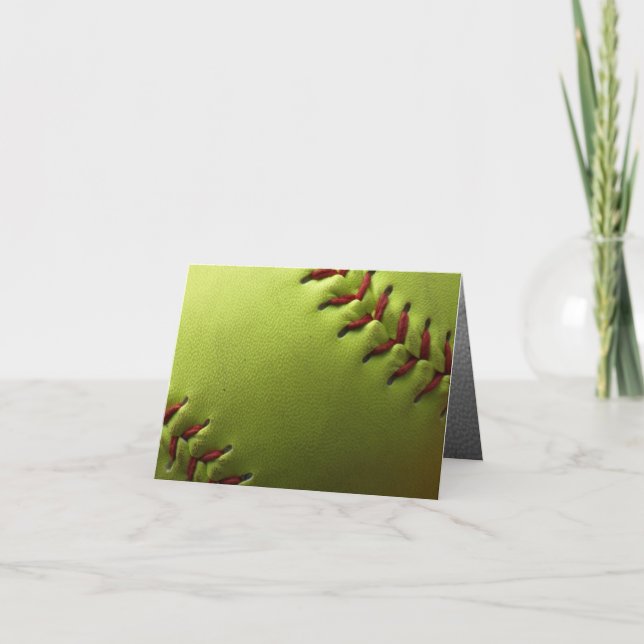 Carte L'intérieur jaune du base-ball se fanent (Devant)