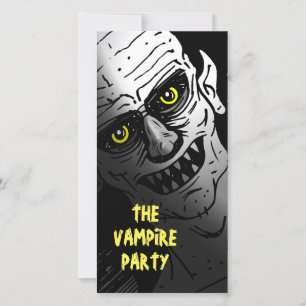 Carte L'invitation à la fête d'Halloween des vampires