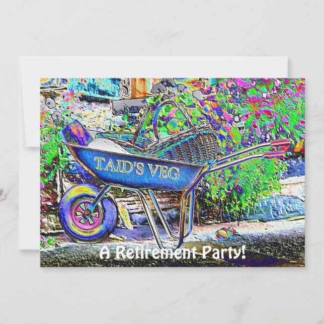 CARTE L'INVITATION DE GRANDAD À LA FLÈCHE À ROUGE (Devant)