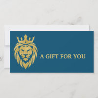 Lion Avec Couronne - Style Or 3