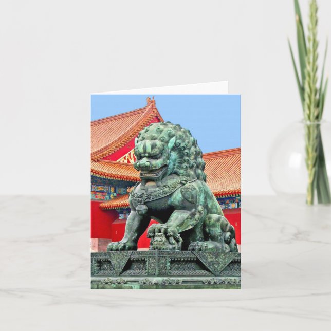 Carte Lion Chinoise (Devant)