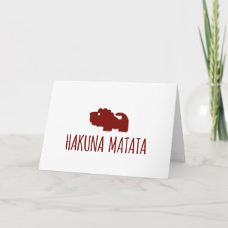 Carte Lion de Hakuna Matata