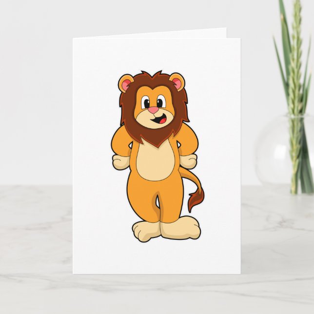 Carte Lion debout (Devant)