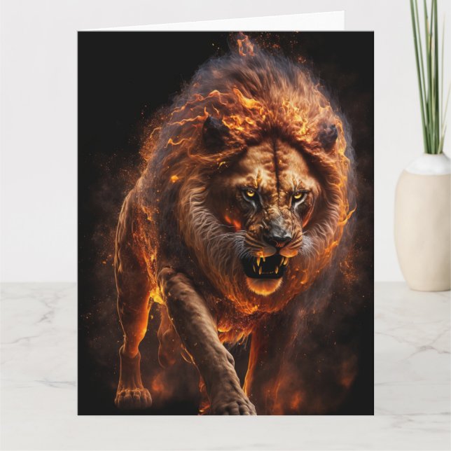 Carte Lion Flamme (Devant)
