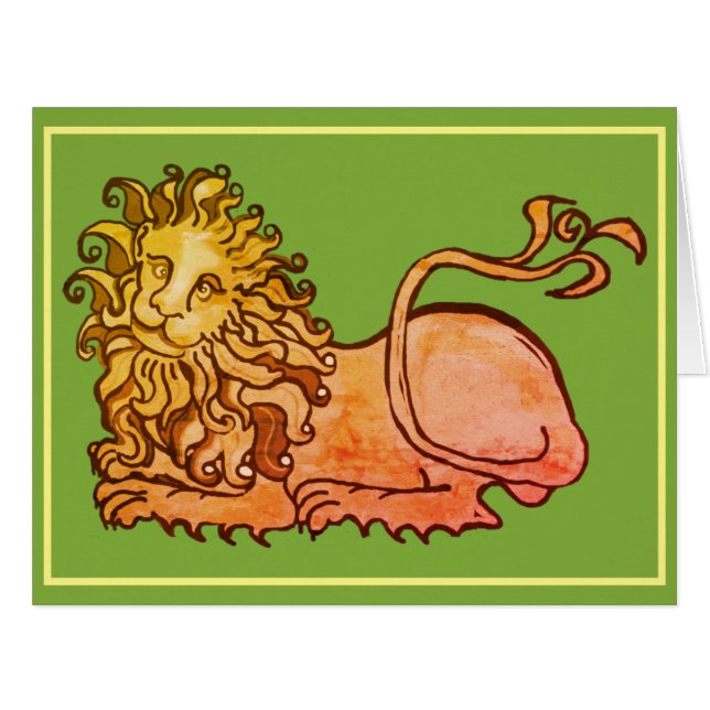Carte Lion Heraldry (Devant horizontal)
