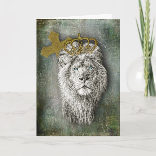 Carte Lion of Judah Greeting Card (Devant)