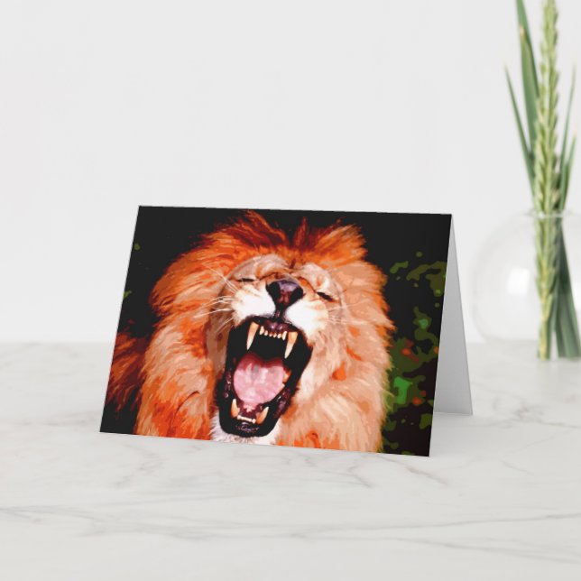 Carte Lion Roaring (Devant)