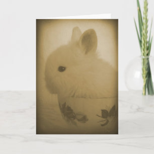 Carte Lionhead Bunny et Teacup
