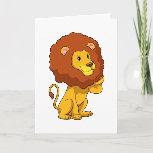 Carte Lionne aux boucles (Devant)