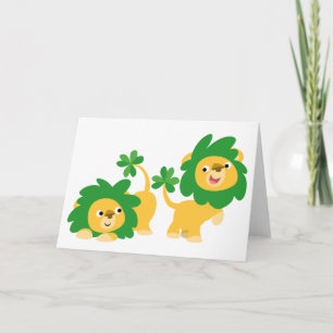 Carte Lions greeting card de Saint Patrick