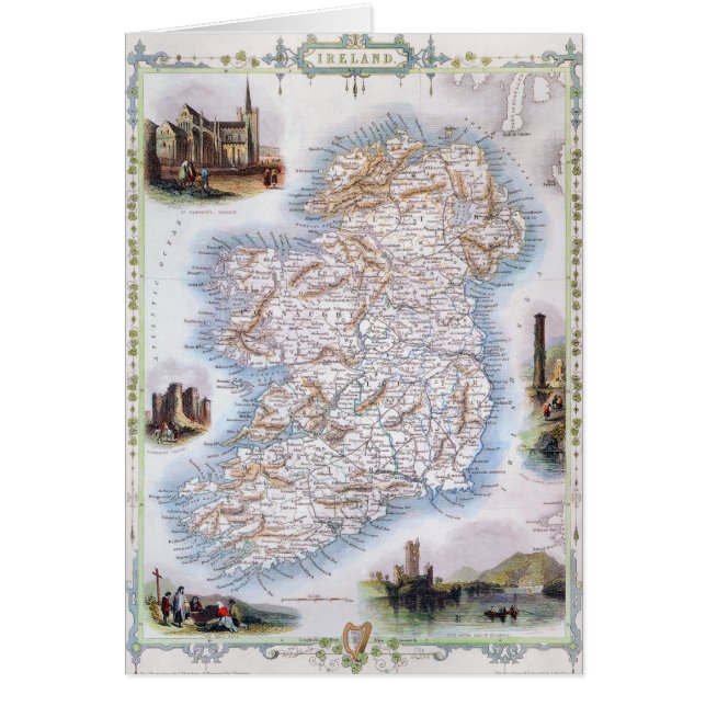 Carte : L'Irlande, 1851 (Devant)