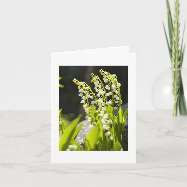 Carte Lis de la vallée de mon jardin…. (Devant)