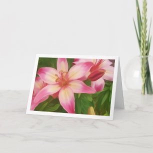 Carte Lis en fleur