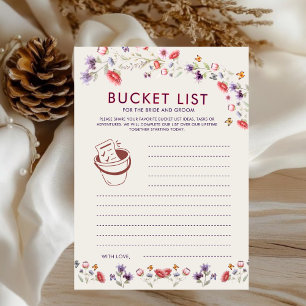 Carte Liste de choses à faire pour une Baby Shower Bohèm