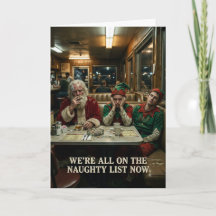 Liste Vilain Père Noël Elfes Diner Humour Noir