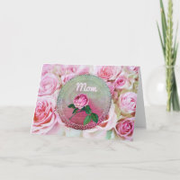 Lit rose du jour de mère de roses