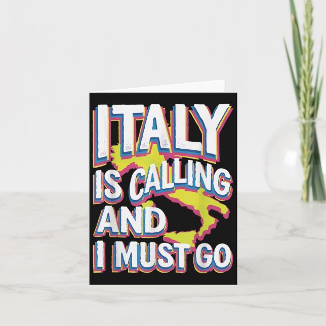 Carte L'Italie Appelle L'Art Du Voyage (Devant)