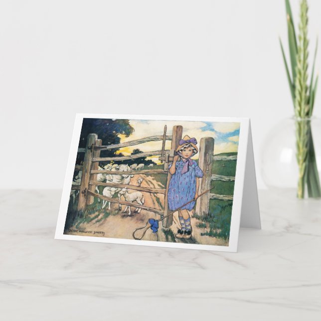 Carte Little Bo Peep, Jessie Willcox Smith (Devant)