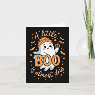 Carte Little Boo Est Presque Dû Mignonne Grossesse Hallo