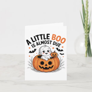 Carte Little Boo Est Presque Dû Mignonne Grossesse Hallo