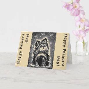 Carte Little Doggy en bleu