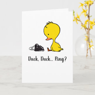 Carte Little Duck Waiting by the Phone